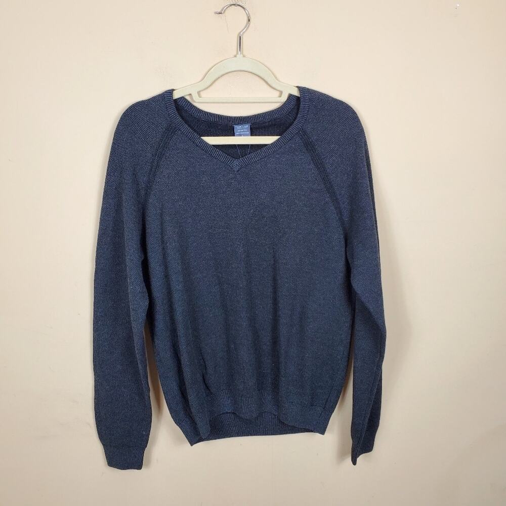 Tailor Vintage V-Neck Sweater in Gray Size M